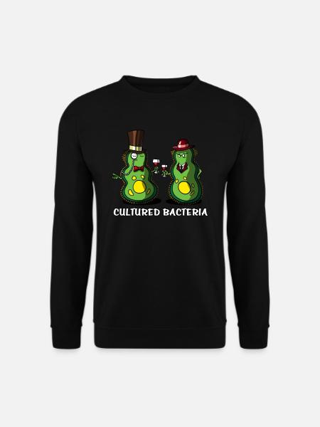 Biology Science Cultured Bacteria Funny - Unisex Sweatshirt - black