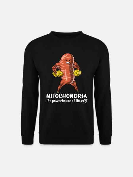 Biology Science Funny Mitochondria School Joke - Unisex Sweatshirt - black