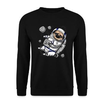 Animal de compagnie astronaute - Sweat-shirt Unisexe - noir - Devant - Alina (178cm) & Michal (187cm)