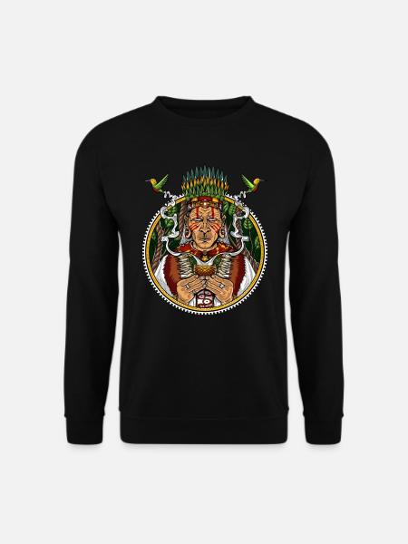 Ayahuasca DMT Shaman Psychedelic Trip - Unisex Sweatshirt - black