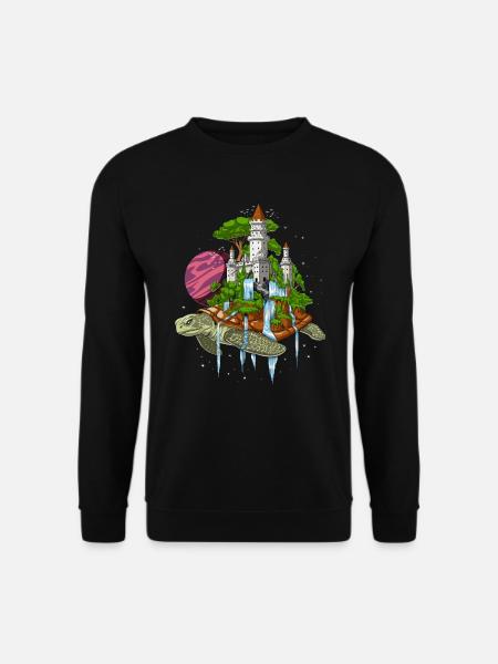Kosmische Schildkröte - Unisex Pullover - Schwarz
