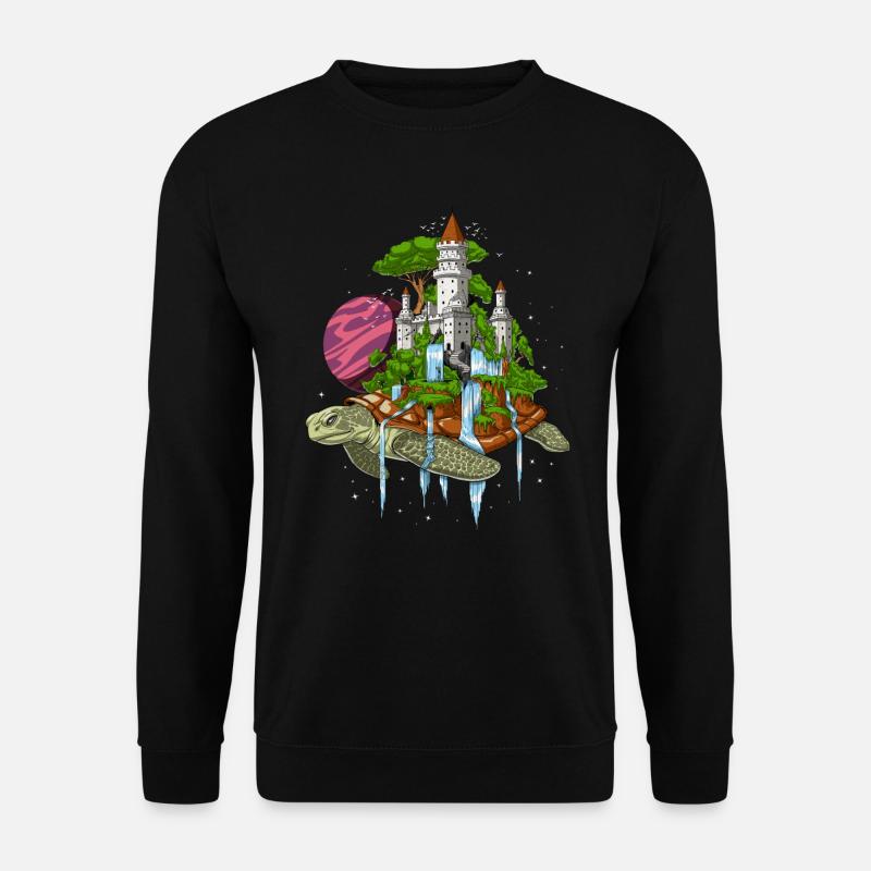 Cosmic Turtle - Unisex Sweatshirt - black