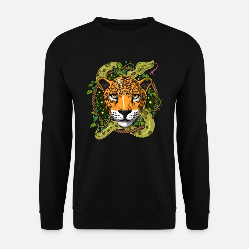 Psychedelische Jaguar Ayahuasca DMT Reise - Unisex Pullover - Schwarz