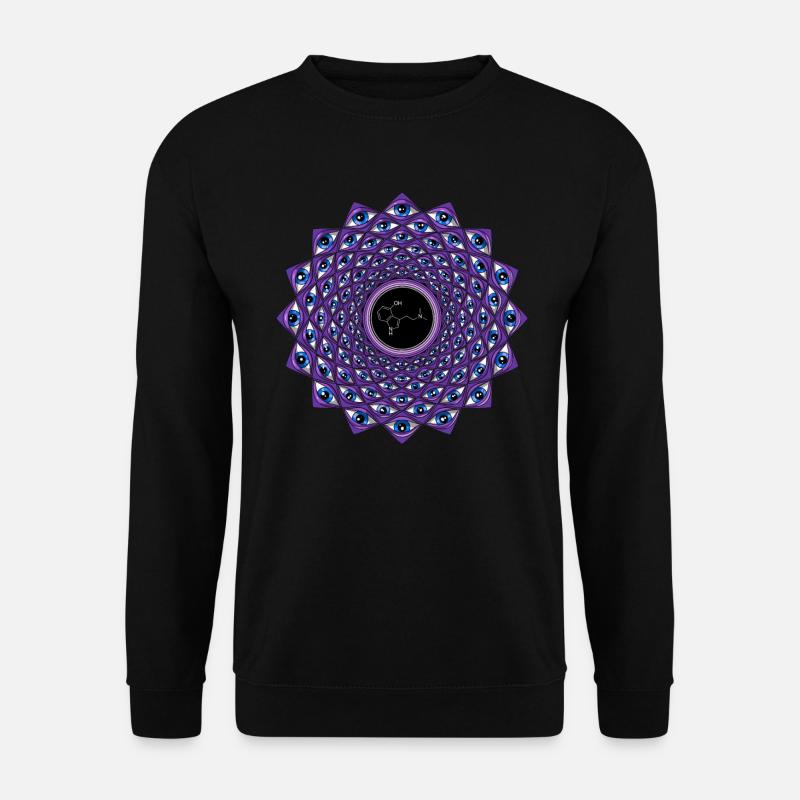 Psychedelic DMT Molecule Trip - Unisex Sweatshirt - black