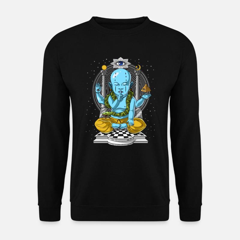 Shiva Psychedelic Meditation - Unisex Sweatshirt - black