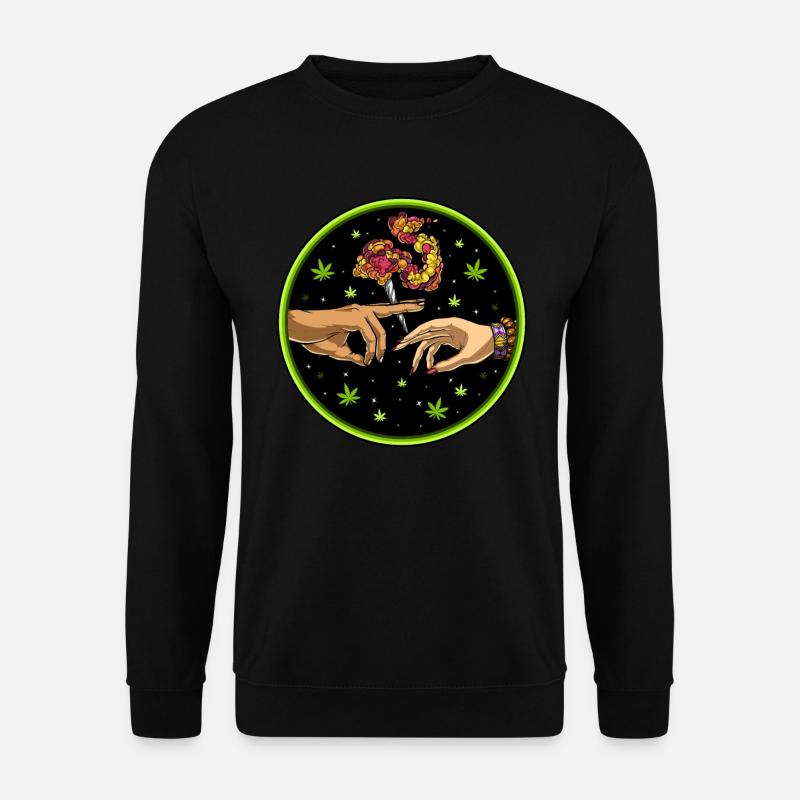 Passing Weed Joint - Unisex Sweatshirt - black