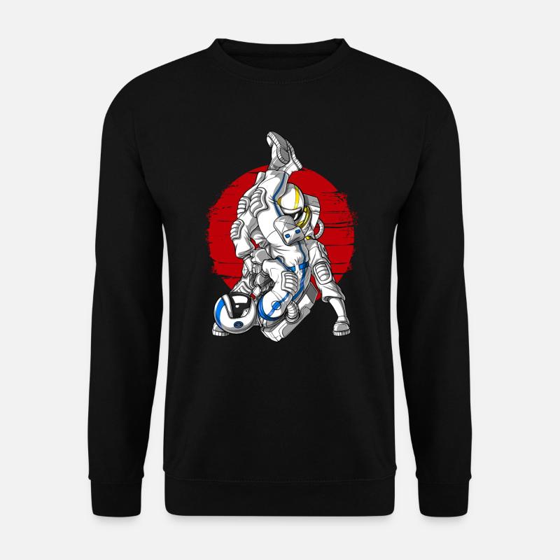 Combattants d'astronautes de Jiu-Jitsu - Sweat-shirt Unisexe - noir