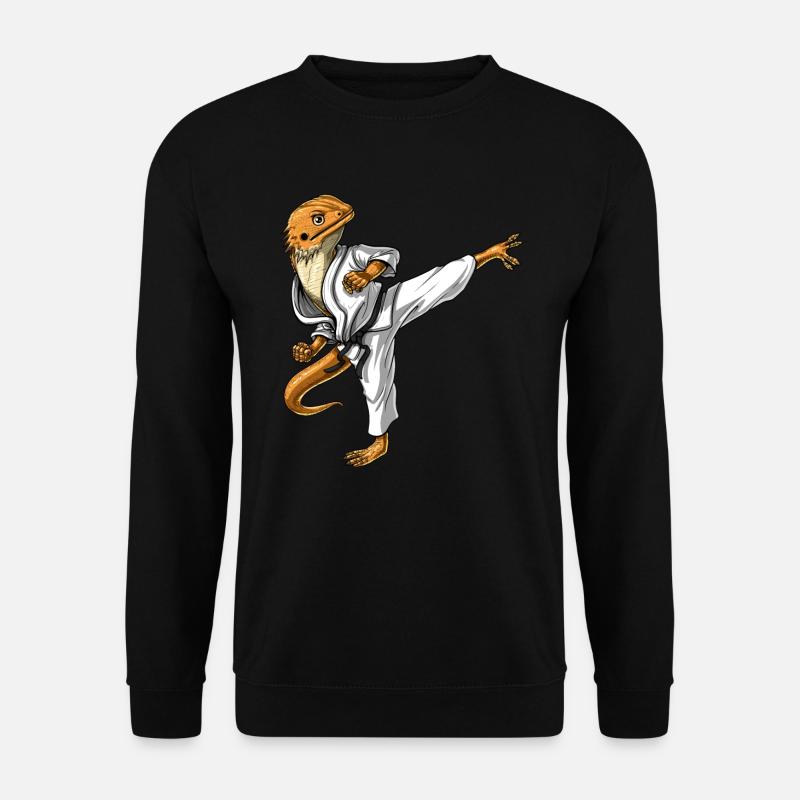 Bearded Dragon Karate - Unisex Sweatshirt - black