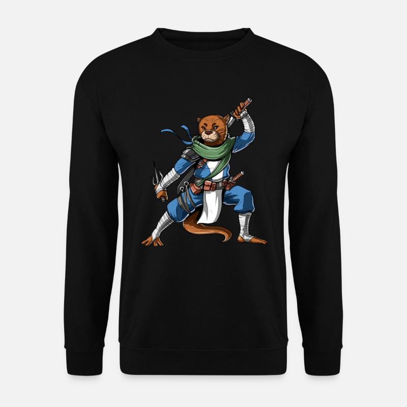 Otter Ninja - Unisex Sweatshirt - black