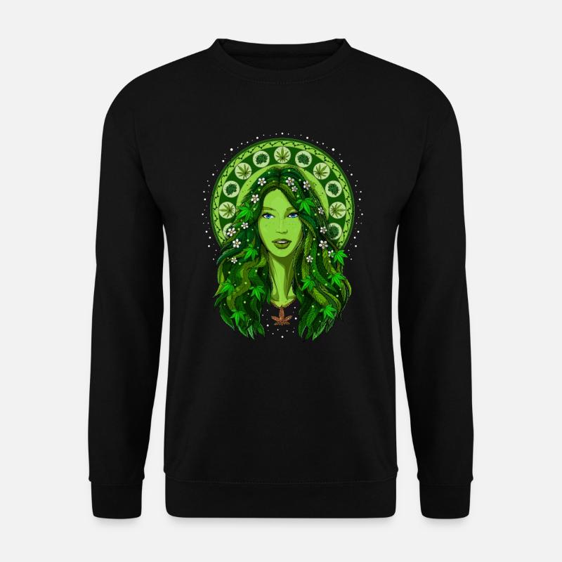 Déesse des mauvaises herbes Stoner - Sweat-shirt Unisexe - noir