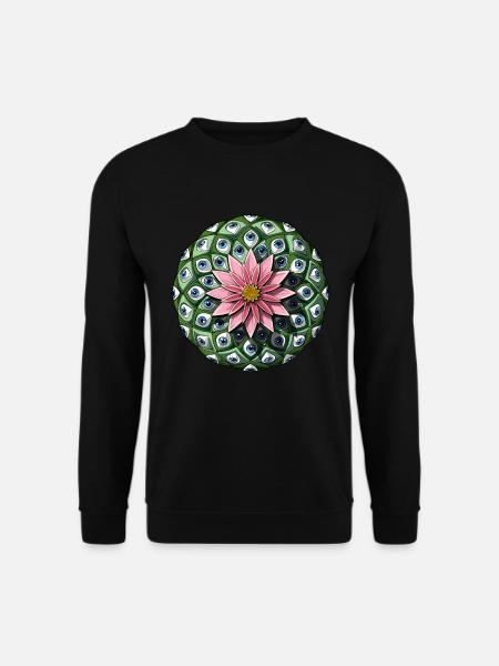 Psychedelic Peyote Cactus - Unisex Sweatshirt - black