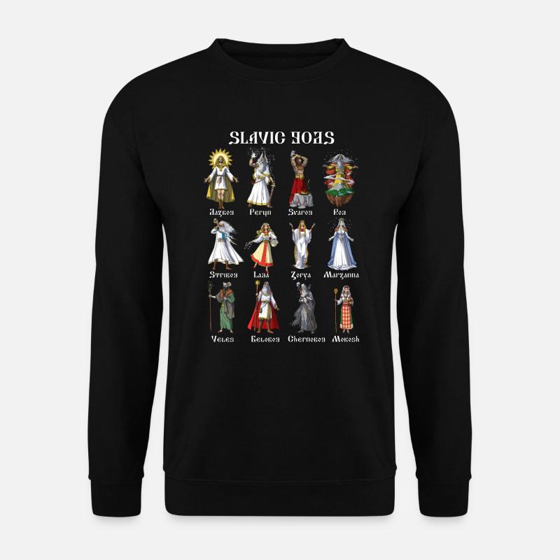 Pogańscy słowiańscy bogowie - Bluza unisex - czarny