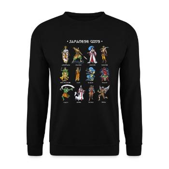 Dieux de la mythologie japonaise - Sweat-shirt Unisexe - noir - Devant - Alina (178cm) & Michal (187cm)