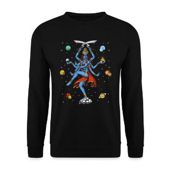 Déesse hindoue Kali - Sweat-shirt Unisexe - noir - Devant - Alina (178cm) & Michal (187cm)