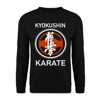 Kyokushin Karate T-Shirt - Unisex Pullover - Schwarz - Vorne - Alina (178cm) & Michal (187cm)