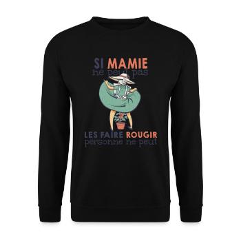 Femme Humour Jardinage potager, mamie - Sweat-shirt Unisexe - noir - Devant - Alina (178cm) & Michal (187cm)