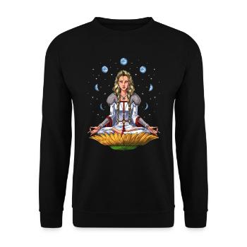 Déesse nordique Freyja - Sweat-shirt Unisexe - noir - Devant - Alina (178cm) & Michal (187cm)