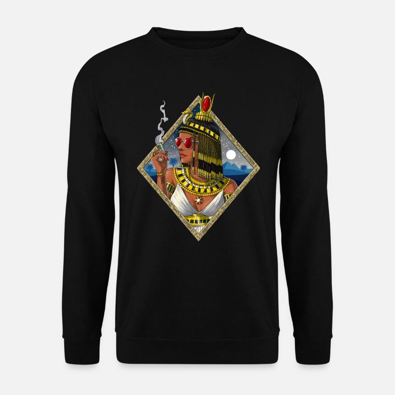 Hippie Egyptian Goddess Isis - Unisex Sweatshirt - black