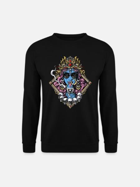 Kali Hippie Hinduism Goddess - Unisex Sweatshirt - black