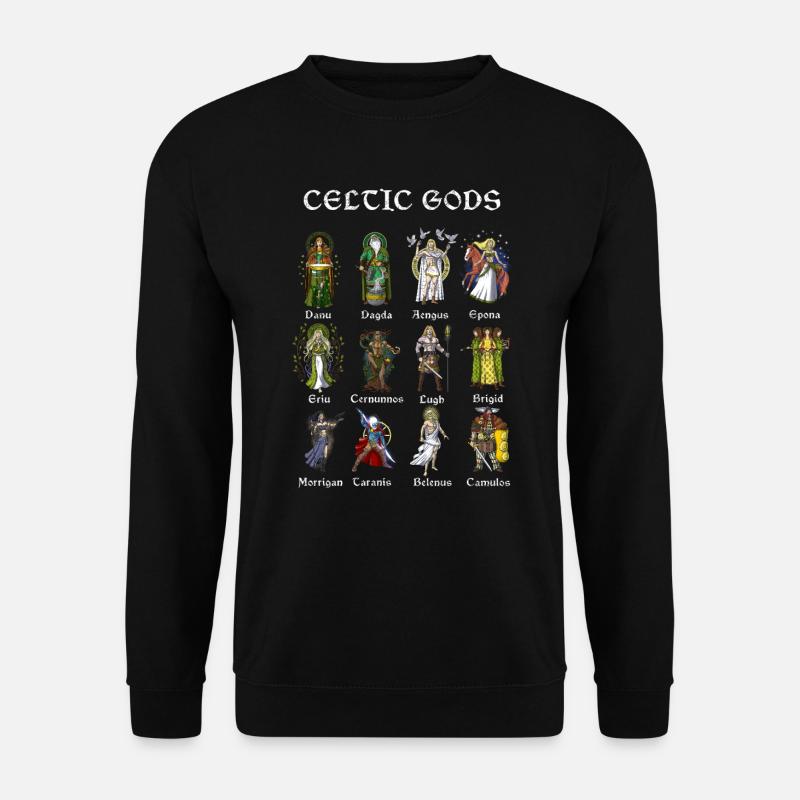 Ancient Celtic Mythology Gods - Unisex Sweatshirt - black