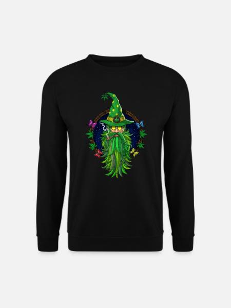 Weed Wizard Kiffer - Unisex Pullover - Schwarz