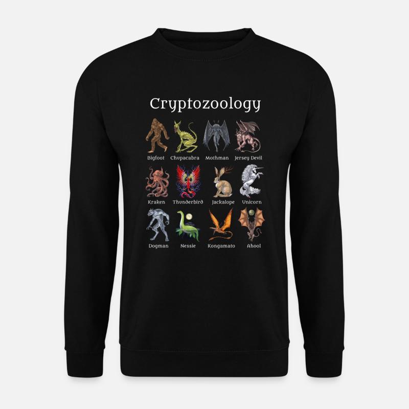 Kryptozoologische Kreaturen - Unisex Pullover - Schwarz