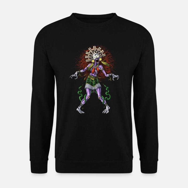 Aztec Mythology Deity Tzitzimitl - Unisex Sweatshirt - black
