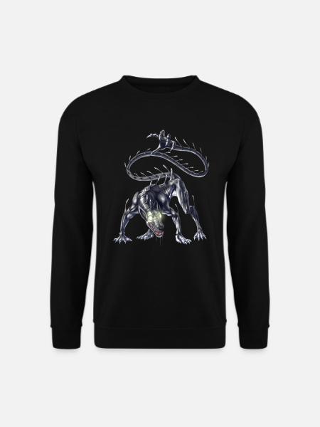 Aztec Mythical Creature Ahuizotl - Unisex Sweatshirt - black