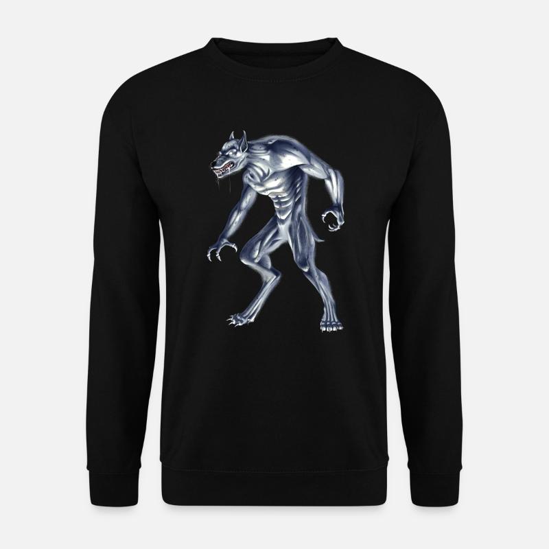 Kryptid Monster Dogman - Unisex Pullover - Schwarz