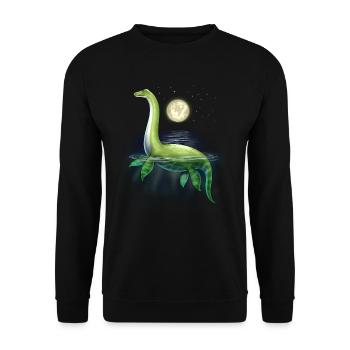 Loch Ness Monster - Unisex Sweatshirt - black - Front - Alina (178cm) & Michal (187cm)