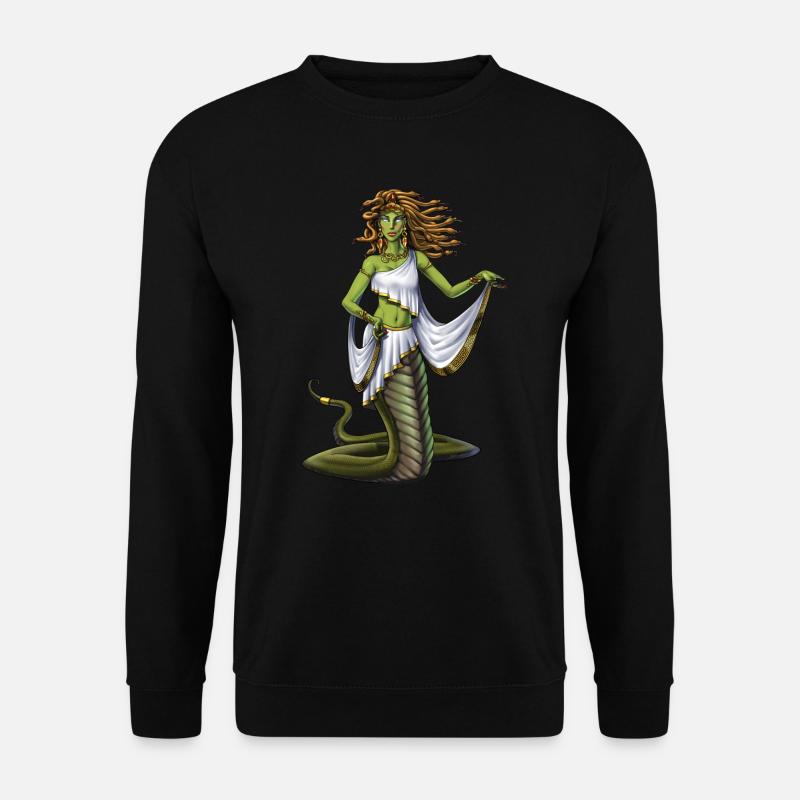 Altgriechische Göttin Medusa - Unisex Pullover - Schwarz