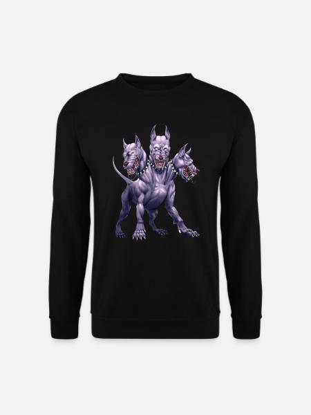 Three Headed Dog Cerberus - Unisex Sweatshirt - black