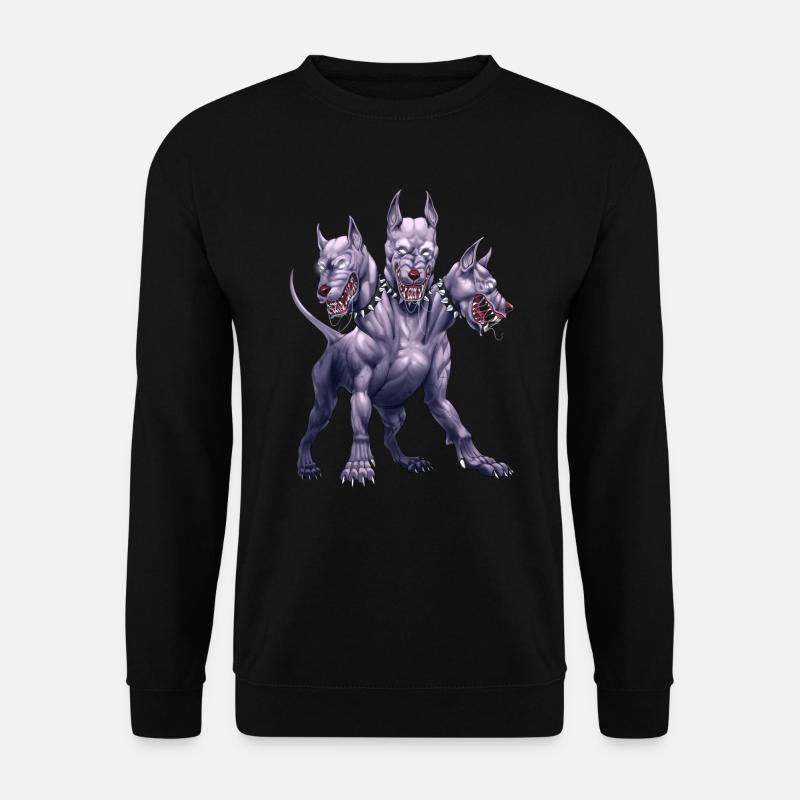 Three Headed Dog Cerberus - Unisex Sweatshirt - black