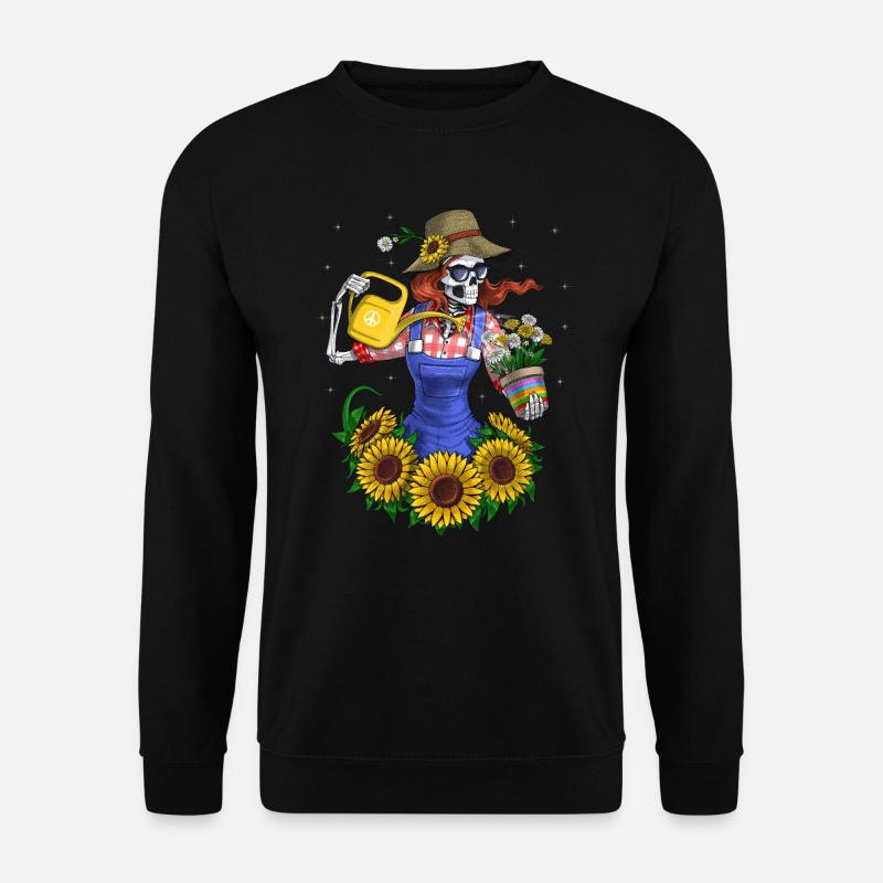 Skeleton Gardening Plants - Unisex Sweatshirt - black
