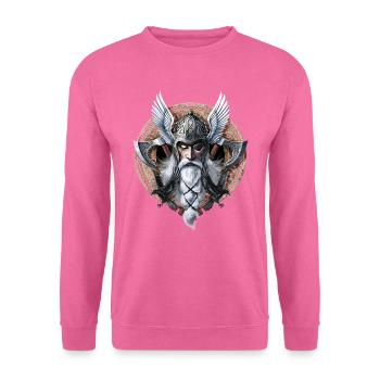 Wikingerkrieger-Gott Odin - Unisex Pullover - Pink - Vorne
