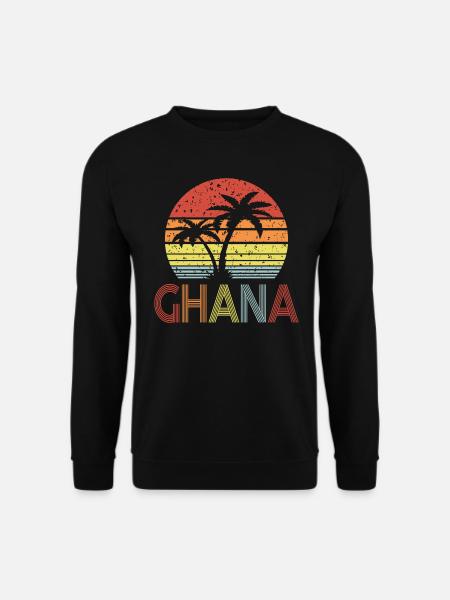Ghana - Unisex Pullover - Schwarz