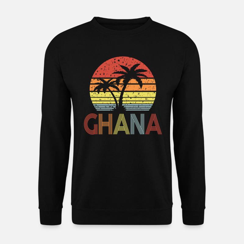 Ghana - Unisex Pullover - Schwarz