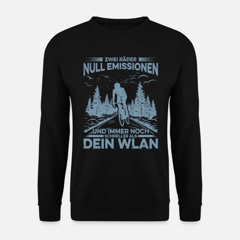 Eco-Speed Geschenk: Schneller als WLAN - Unisex Pullover - Schwarz