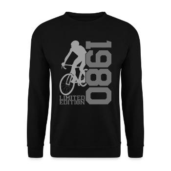 1980 Limited Edition - Cycle Chic - Unisex Pullover - Schwarz - Vorne - Alina (178cm) & Michal (187cm)