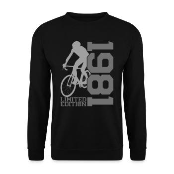 1981 Édition limitée - Pionniers de la pédale - Sweat-shirt Unisexe - noir - Devant - Alina (178cm) & Michal (187cm)