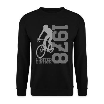 1978 Limited Edition - Mountain Bike Myth - Unisex Sweatshirt - black - Front - Alina (178cm) & Michal (187cm)