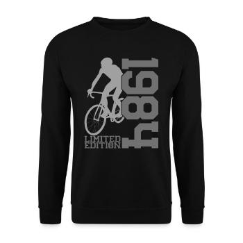 1984 Limited Edition - Radsport Ikone - Unisex Pullover - Schwarz - Vorne - Alina (178cm) & Michal (187cm)