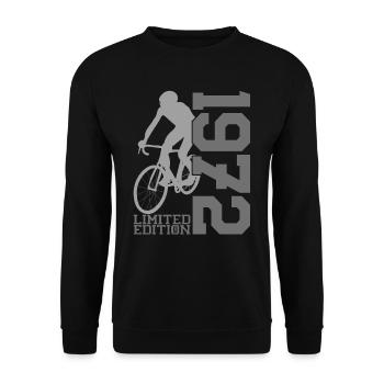 Édition limitée de 1972 - Bicycle Flair - Sweat-shirt Unisexe - noir - Devant - Alina (178cm) & Michal (187cm)