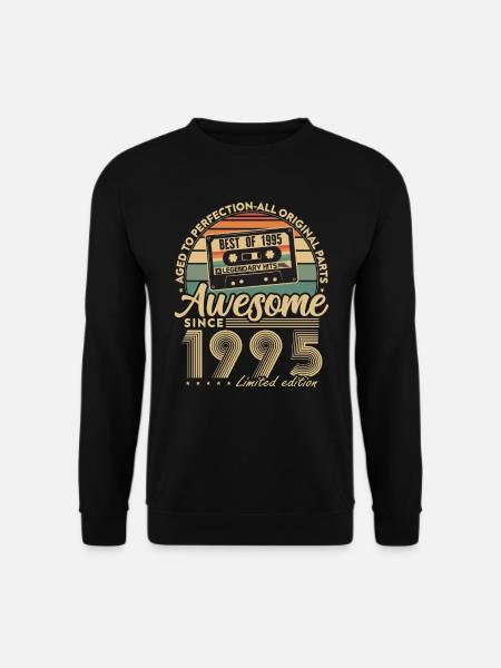 Jahrgang 1995 Geburtstagsgeschenk Geboren 1995 - Unisex Pullover - Schwarz