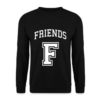 Best Friends Partnerlook - Unisex Pullover - Schwarz - Vorne - Alina (178cm) & Michal (187cm)
