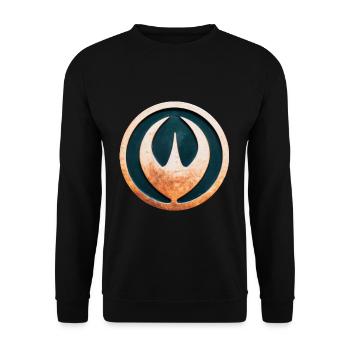 AI Medal #4 - Unisex Sweatshirt - black - Front - Alina (178cm) & Michal (187cm)