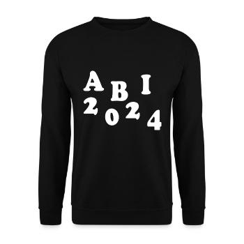 Abi 2024 - Unisex Pullover - Schwarz - Vorne - Alina (178cm) & Michal (187cm)