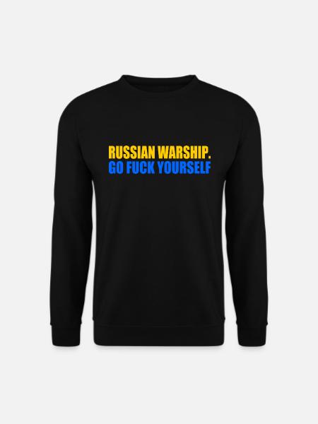 russian warship go f yourself - Unisex Sweatshirt - black