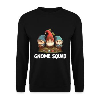 Gnome Squad - Unisex Sweatshirt - black - Front - Alina (178cm) & Michal (187cm)