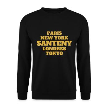 Santeny Style - Unique streets, unique style. - Sweat-shirt Unisexe - noir - Devant - Alina (178cm) & Michal (187cm)